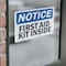 Signmission First Aid Kit Inside, 14 in W x Rectangle, Vinyl Decal OS-2PACK-NS-D-1014-L-12738 - alternate 4